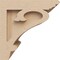 Ekena Millwork 7"W x 7"D x 7"H Wide Mayflower Rough Cedar Woodgrain TimberThane Corbel, Primed Tan CORUR07X07X07MAYRCPR - alternate 4